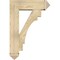 Ekena Millwork Merced Arts and Crafts Rough Sawn Bracket w/ Offset Brace, Douglas Fir, 8"W x 26"D x 38"H BKT0806X26X38MRC03RDF - alternate 4